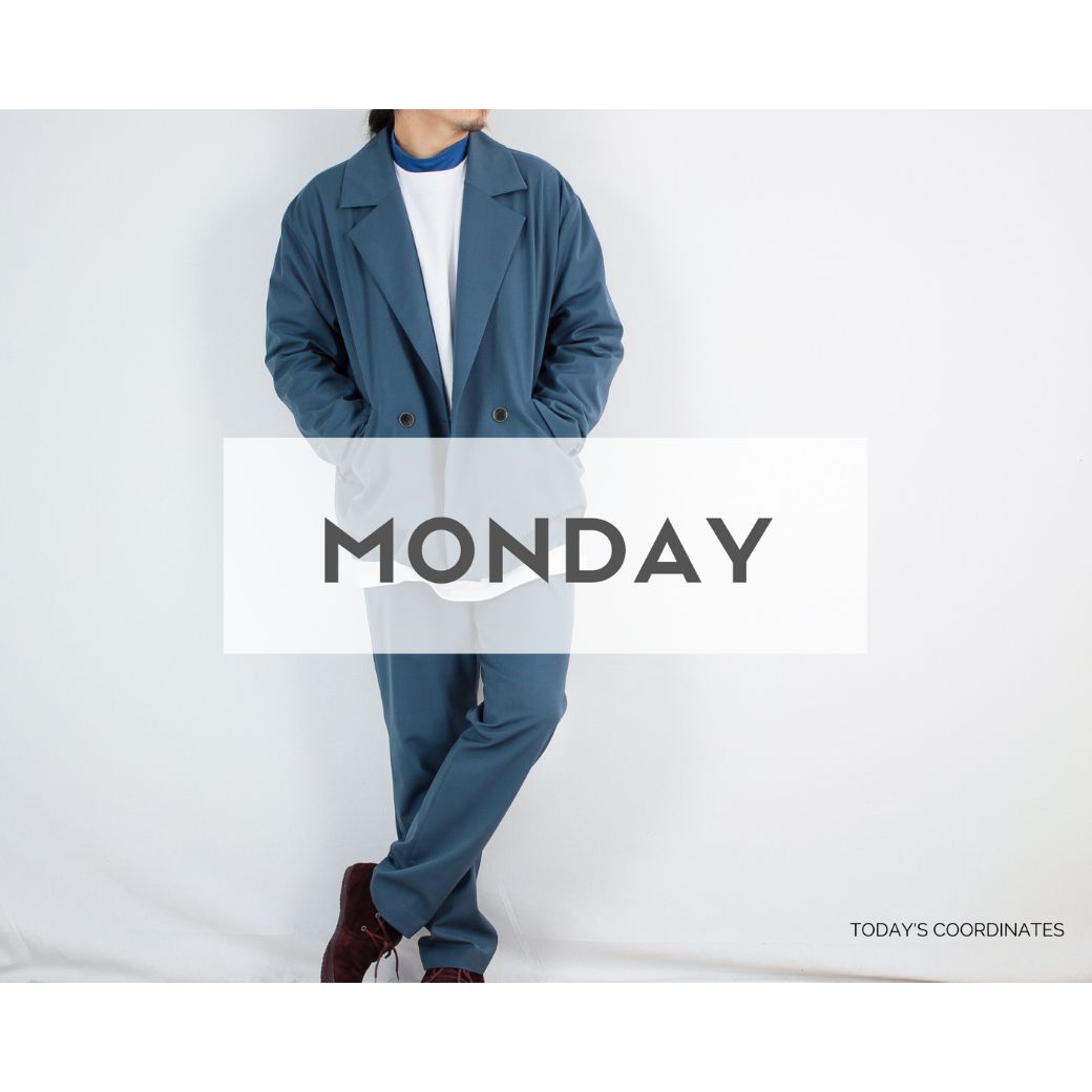 cobachiの刺繍長袖Tシャツを使ったコーディネート【月曜日】