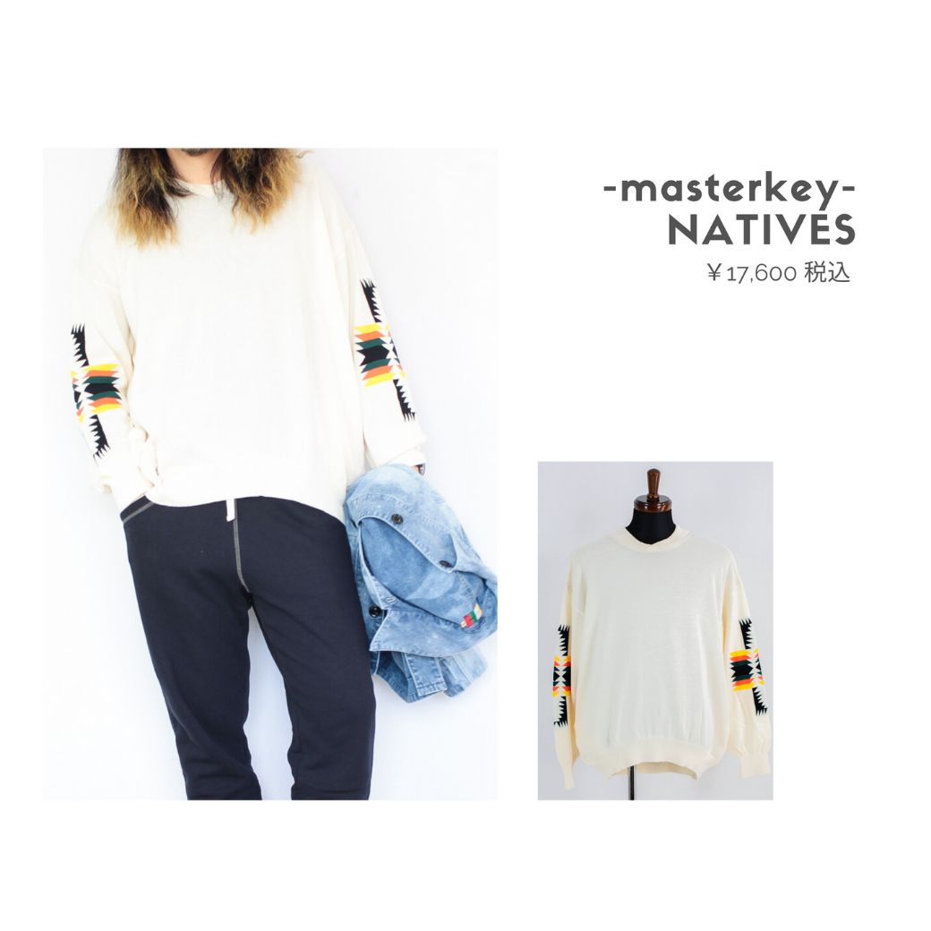 masterkeyのスプリングニットを使ったコーディネート【土曜日】