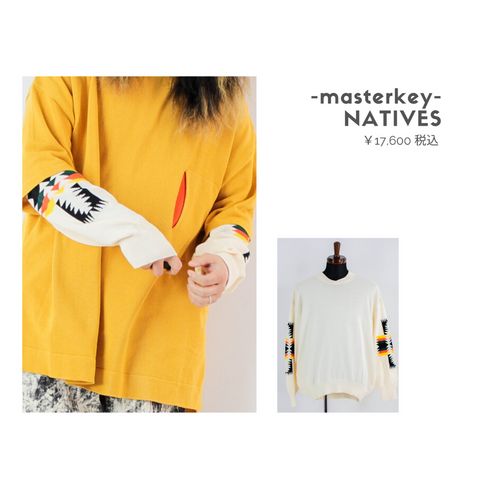 masterkeyのスプリングニットを使ったコーディネート【日曜日】