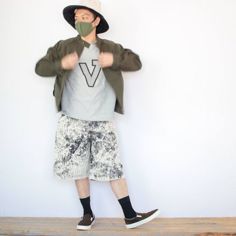 VOOのリフレクタープリントTシャツを使ったコーディネート【3日目】