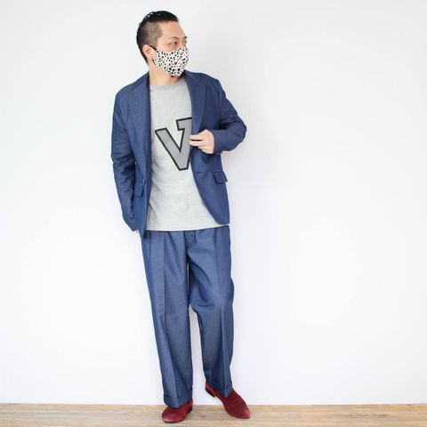 VOOのリフレクタープリントTシャツを使ったコーディネート【2日目】
