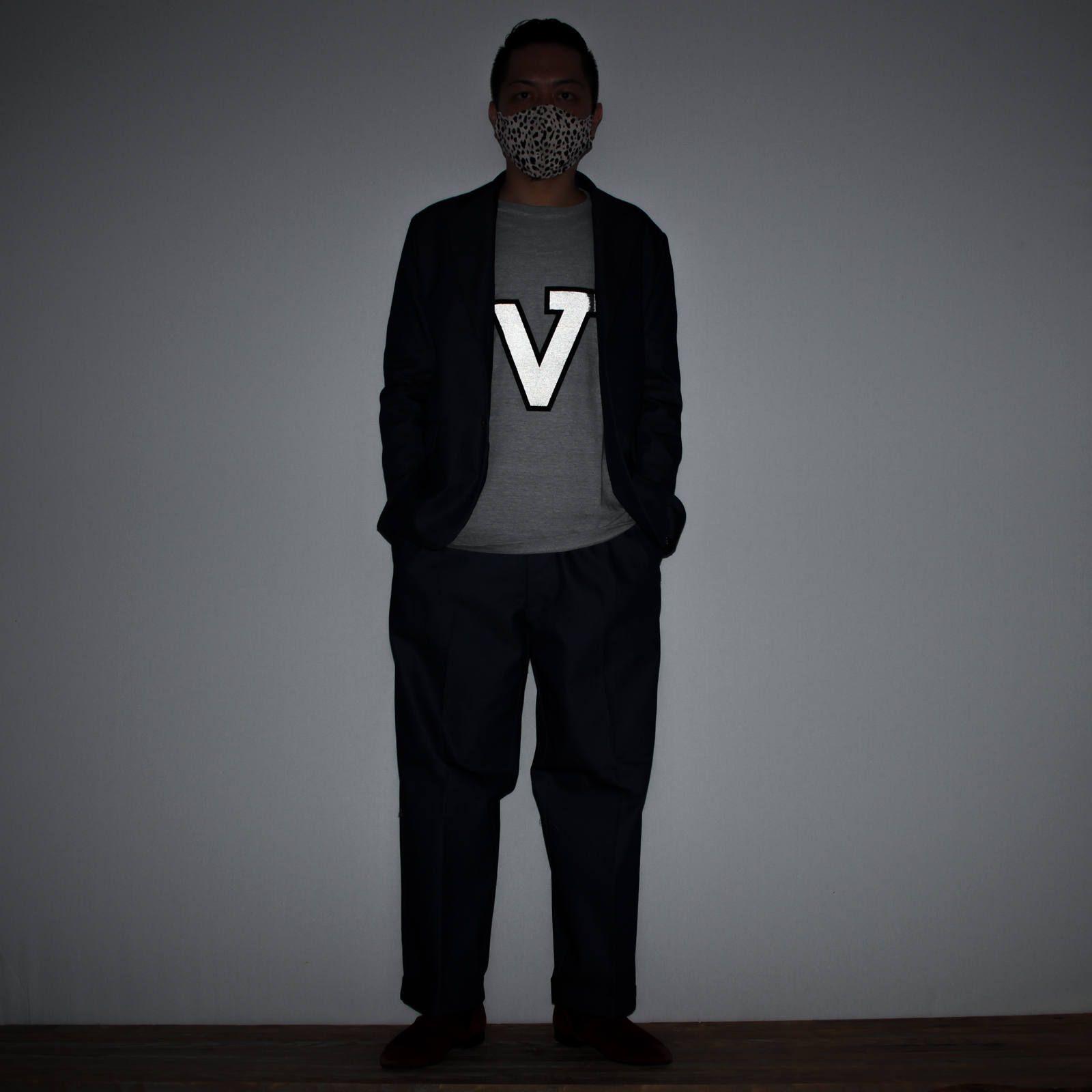 VOOのリフレクタープリントTシャツを使ったコーディネート【2日目】