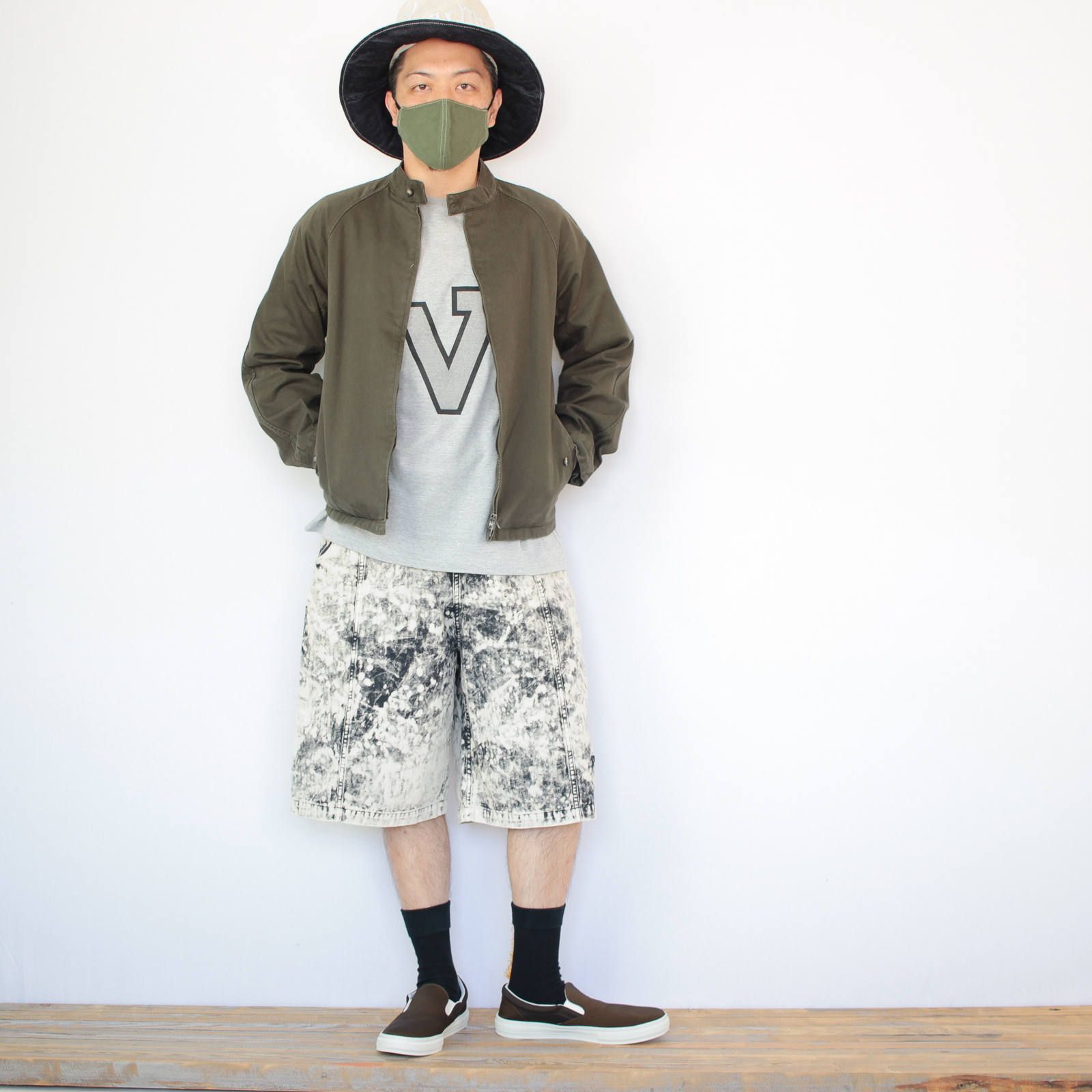 VOOのリフレクタープリントTシャツを使ったコーディネート【3日目】