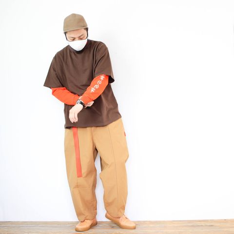 kelenのアシンメトリーTシャツを使ったコーディネート【3日目】