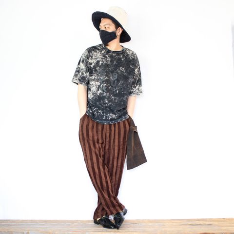 VOOの硫化染めTシャツを使ったコーディネート【2日目】