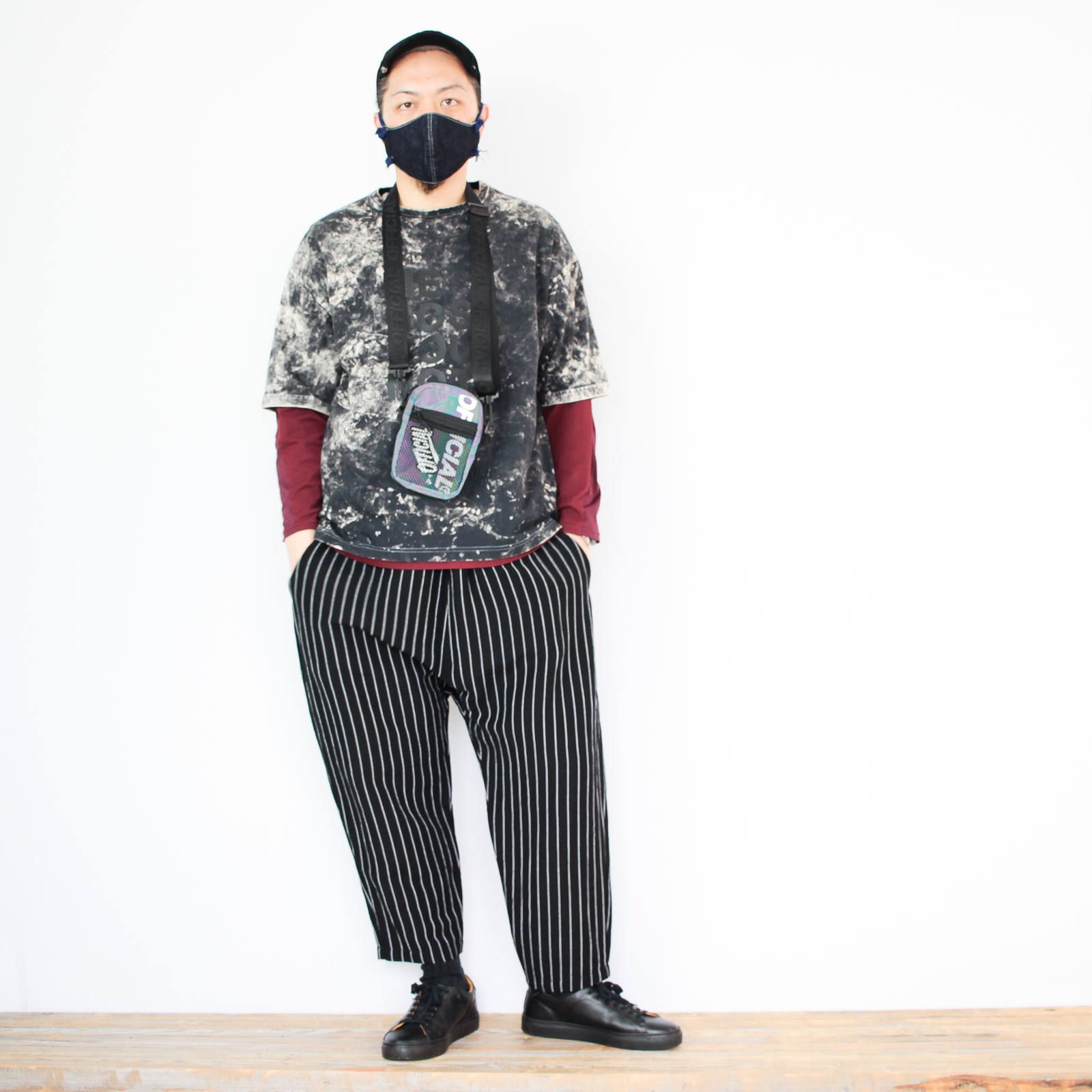 VOOの硫化染めTシャツを使ったコーディネート【3日目】