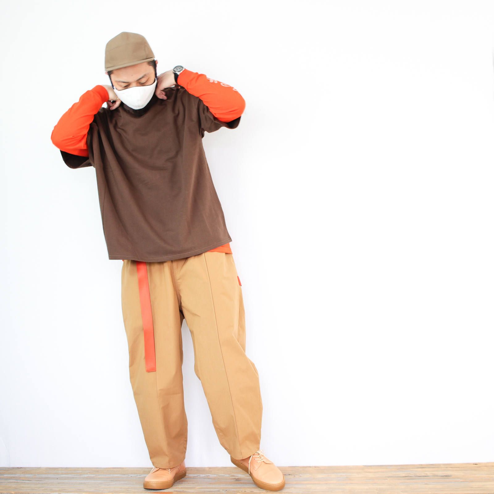 kelenのアシンメトリーTシャツを使ったコーディネート【3日目】