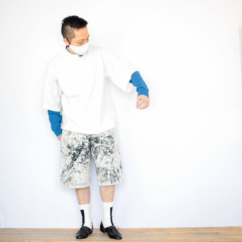 VOOのバルーンハーフパンツを使ったコーディネート【1日目】