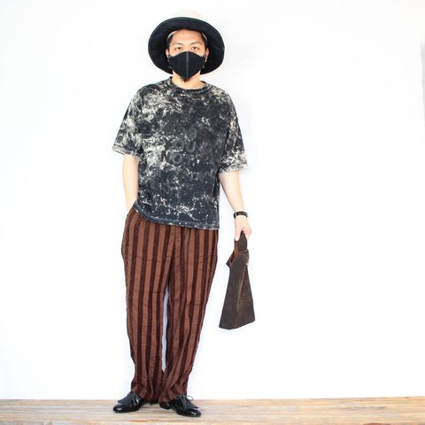 VOOの硫化染めTシャツを使ったコーディネート【2日目】