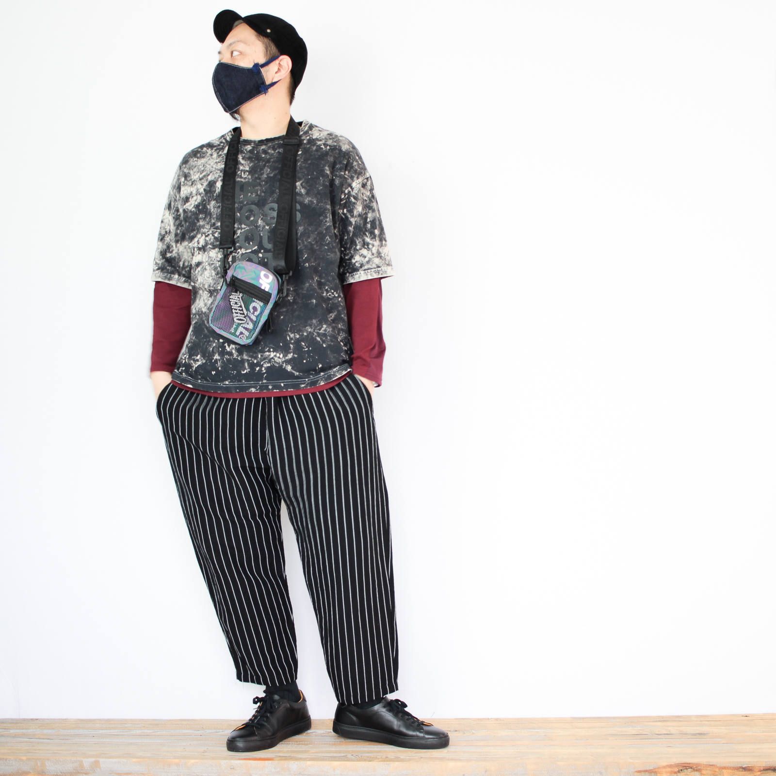 VOOの硫化染めTシャツを使ったコーディネート【3日目】