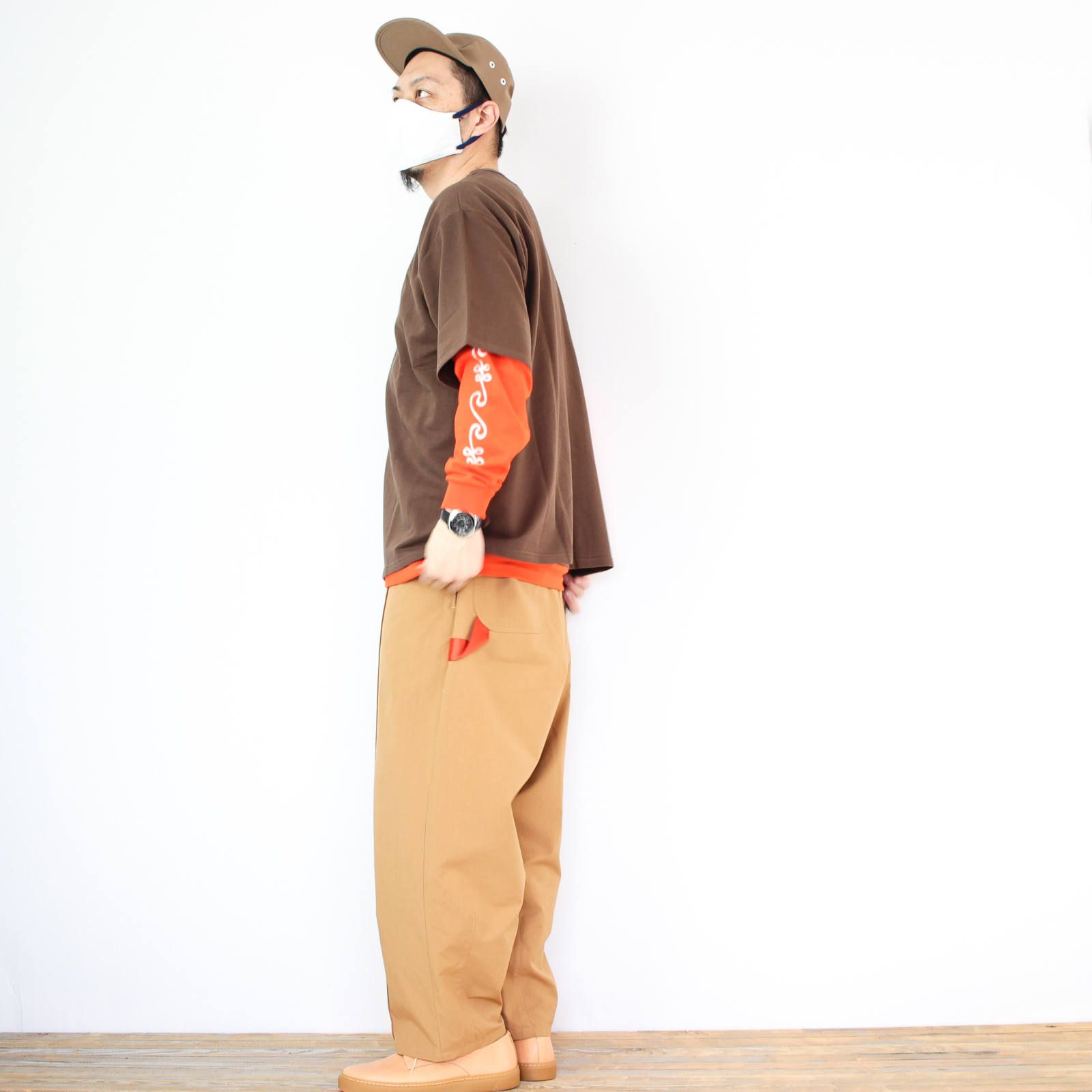 kelenのアシンメトリーTシャツを使ったコーディネート【3日目】