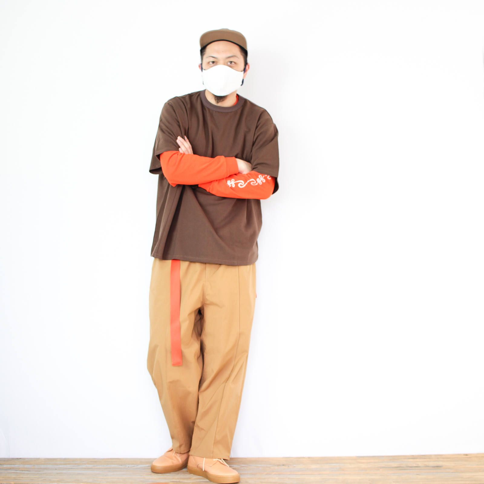 kelenのアシンメトリーTシャツを使ったコーディネート【3日目】