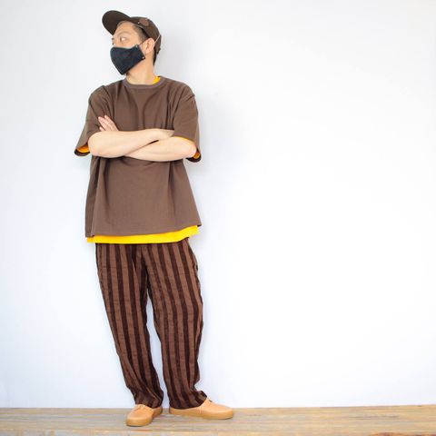 kelenのアシンメトリーTシャツを使ったコーディネート【1日目】