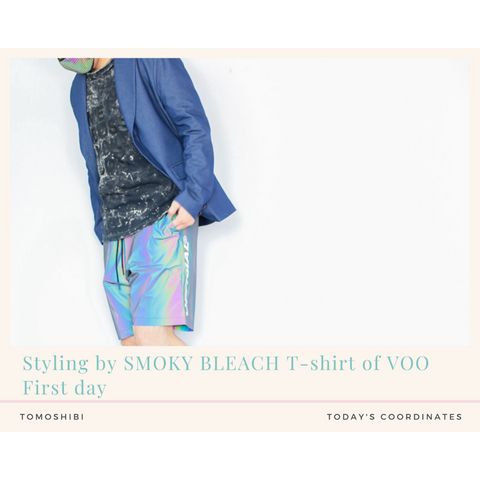 VOOの硫化染めTシャツを使ったコーディネート【1日目】