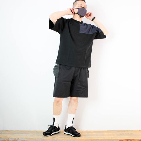 kelenのバイカラーホッケーTシャツを使ったコーディネート【1日目】