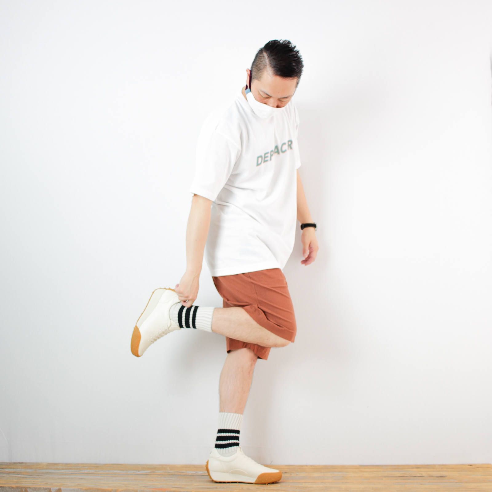 kelenのプリントTシャツを使ったコーディネート【1日目】