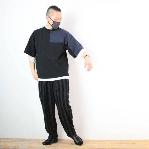 kelenのバイカラーホッケーTシャツを使ったコーディネート【3日目】