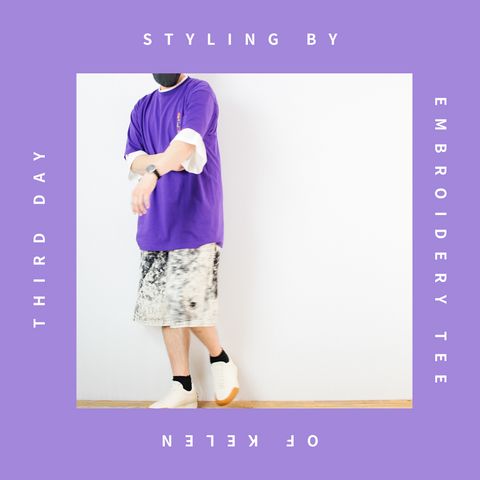 kelenのワンポイント刺繍Tシャツを使ったコーディネート【3日目】