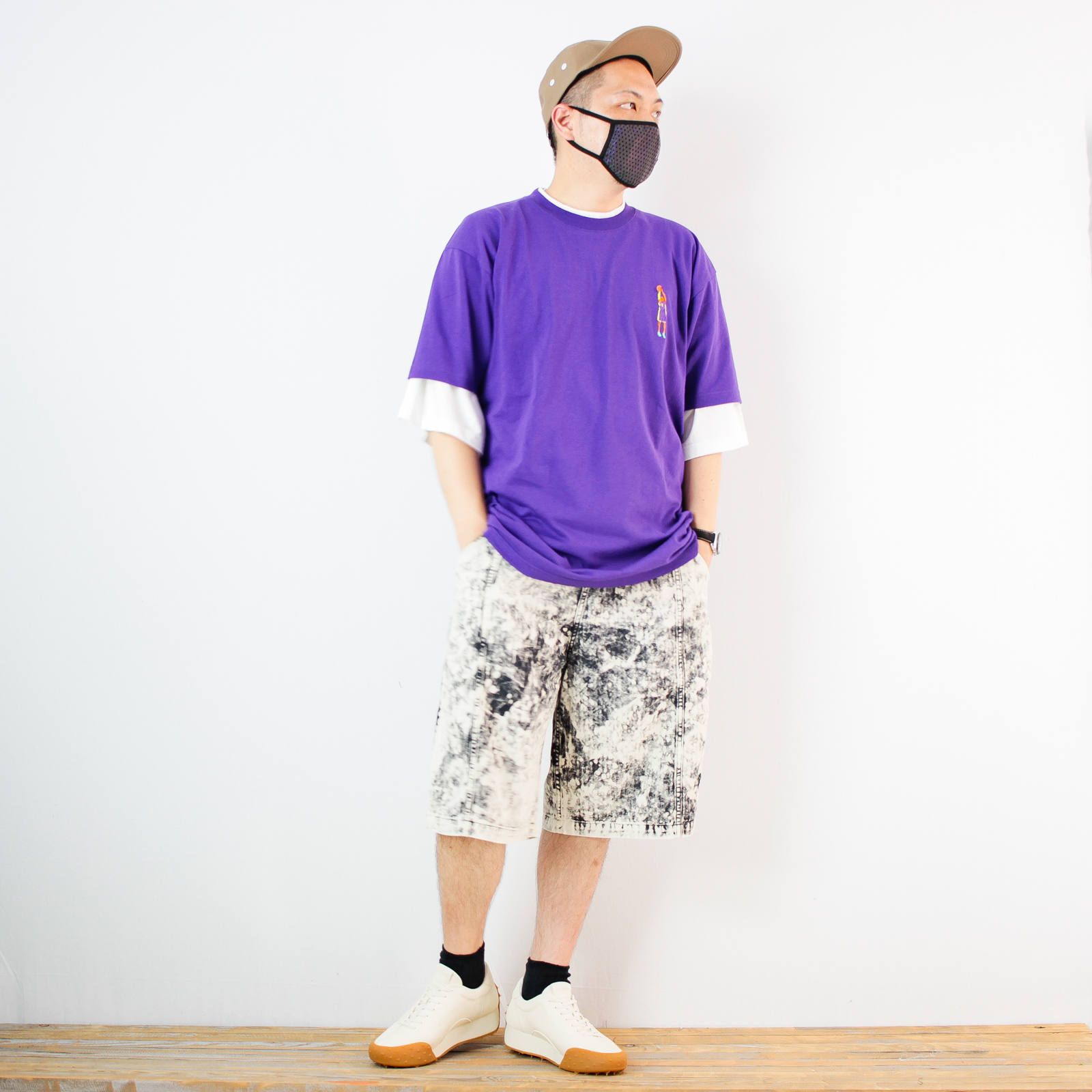 kelenのワンポイント刺繍Tシャツを使ったコーディネート【3日目】