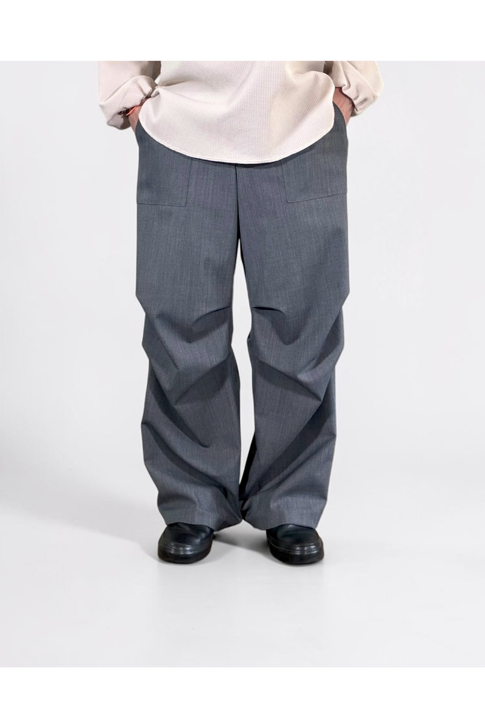 UTILITY FORMAL-PT / ユーティリティフォーマルパンツ : スラックス - GRAY