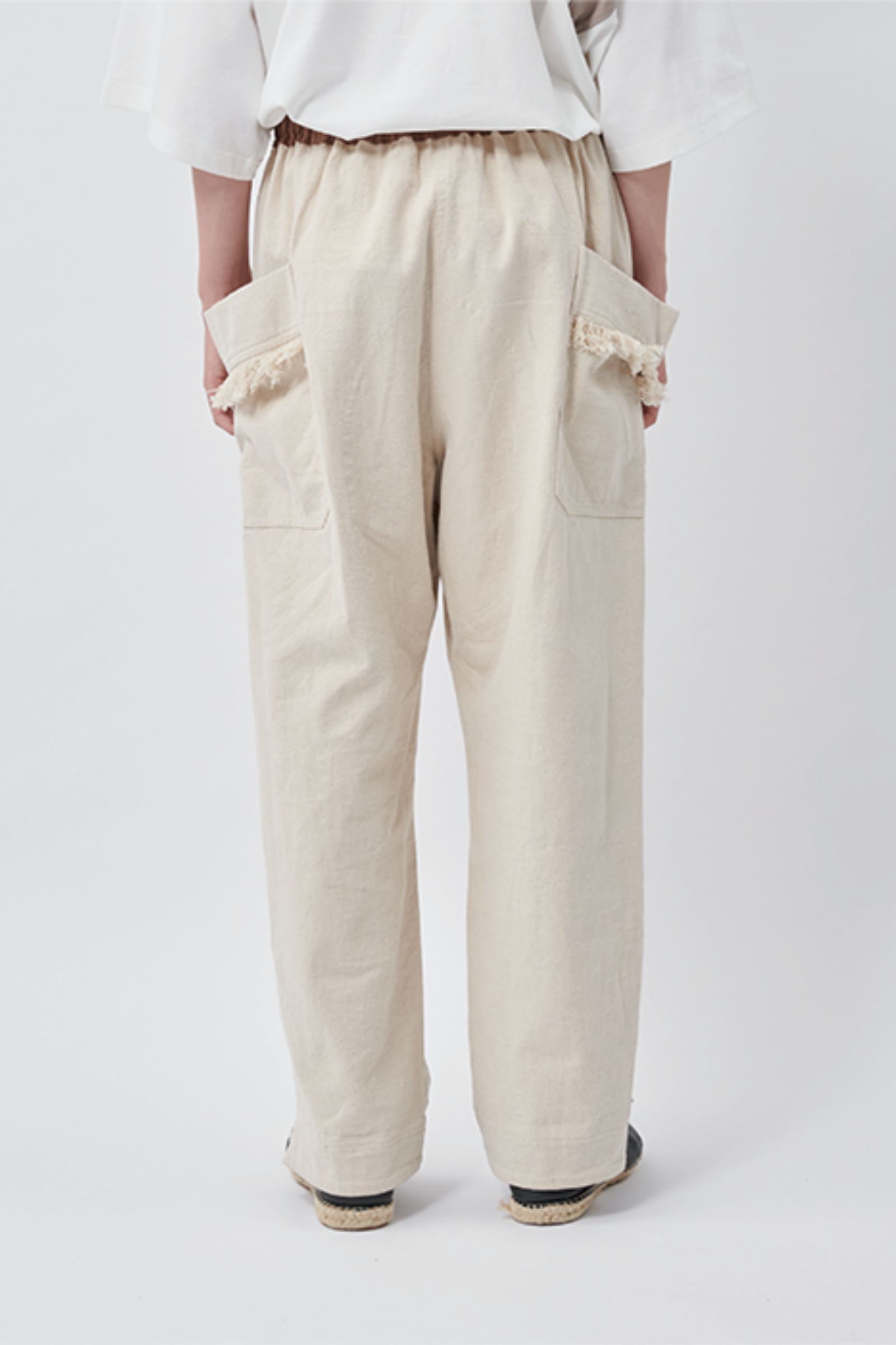 イージーパンツ : FRINGE GARDENER TROUSER / フリンジガーデナートラウザー "SITAR" - キナリ