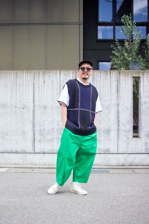 ニットベストコーデ『kelen + masterkey + FOOT INDUSTRY + Dr,Ray』