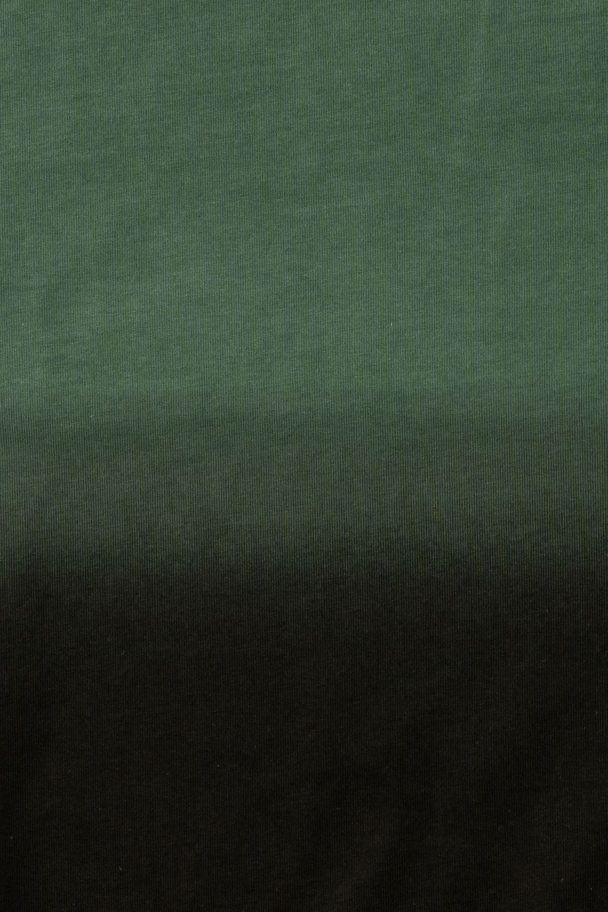 PABLO / STEP DYEING TOP グラデーション染めTシャツ - GREEN
