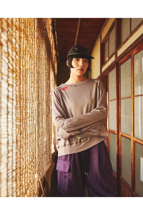 PLAYBOY-SWAET / プレイボーイ スウェット : スウェットシャツ - GRAY