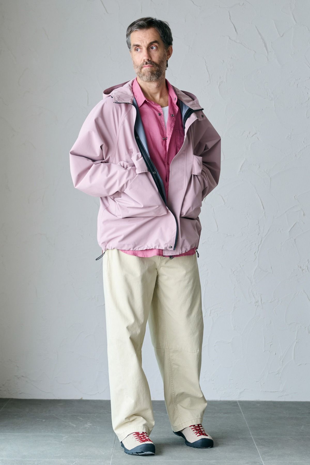 FRIESZ / LINEN LS SHIRT リネン長袖シャツ - PINK