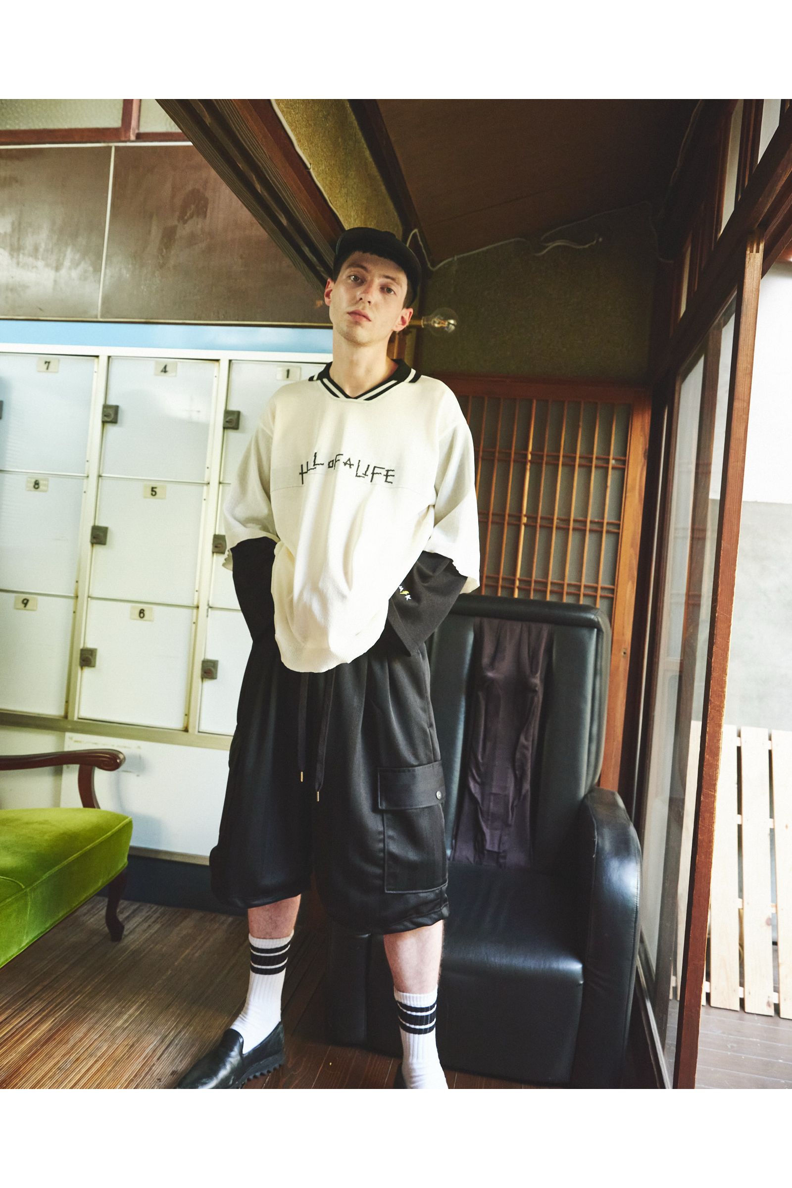 RODMAN-SHORTS / ロッドマン ショーツ : ジャージハーフパンツ - BLACK