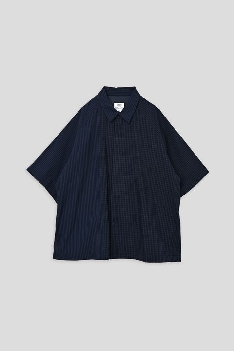 BURROUGHS / CRAZY SS SHIRT 半袖シャツ - NAVY