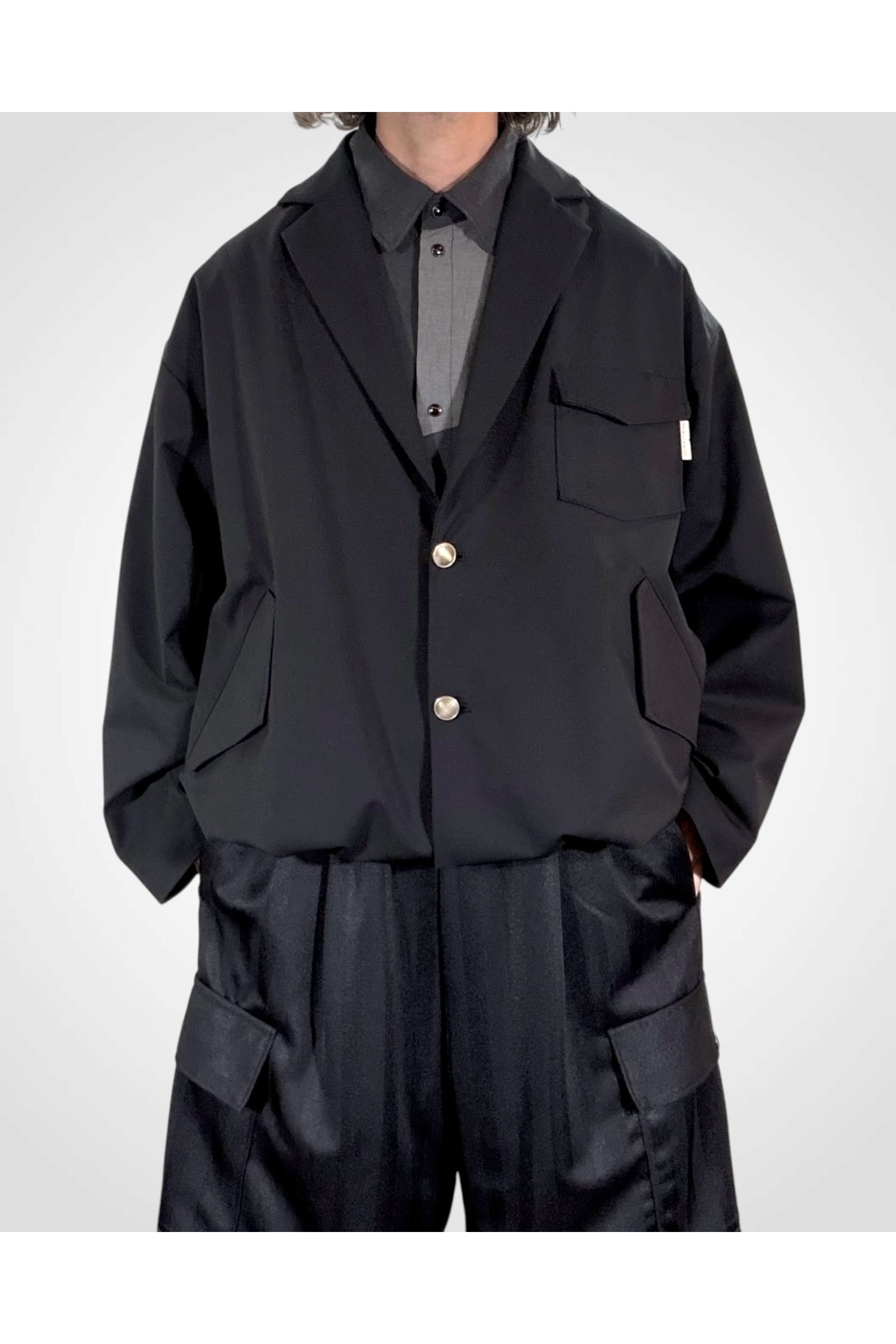 UTILITY FORMAL-JK / ユーティリティフォーマルジャケット : ラペルドジャケット - BLACK