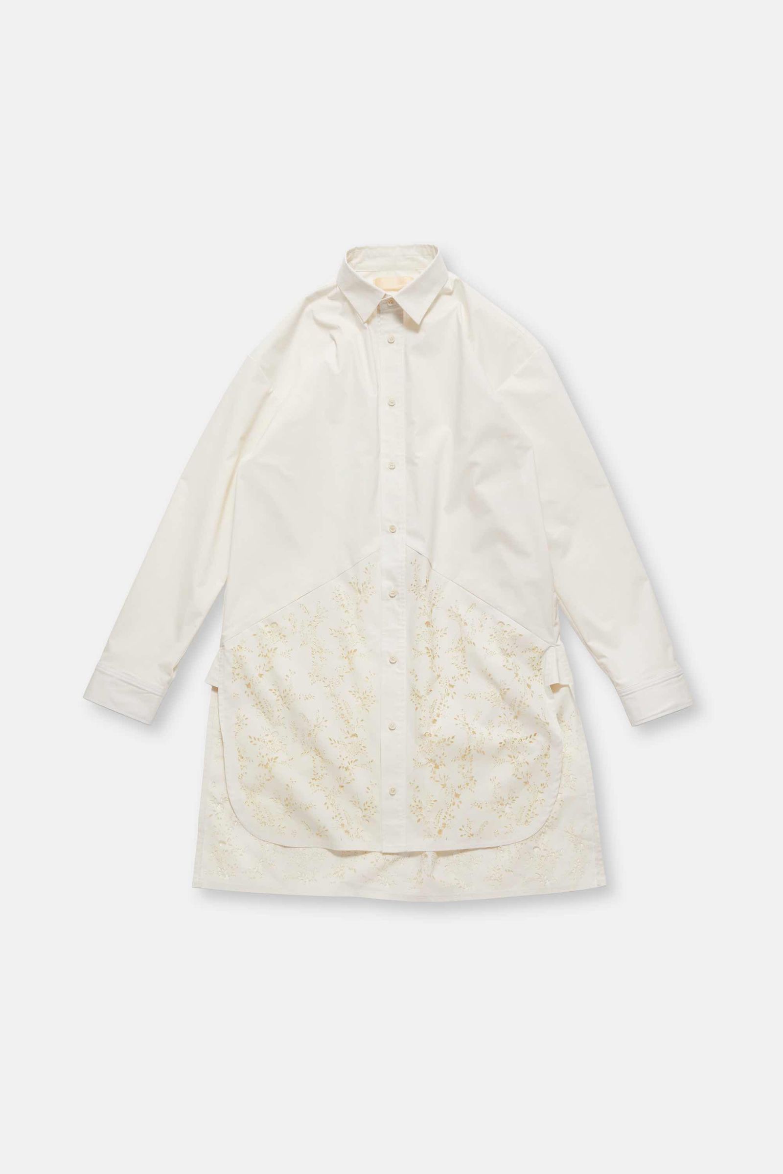 laser cut shirt / レーザーカットシャツ - white