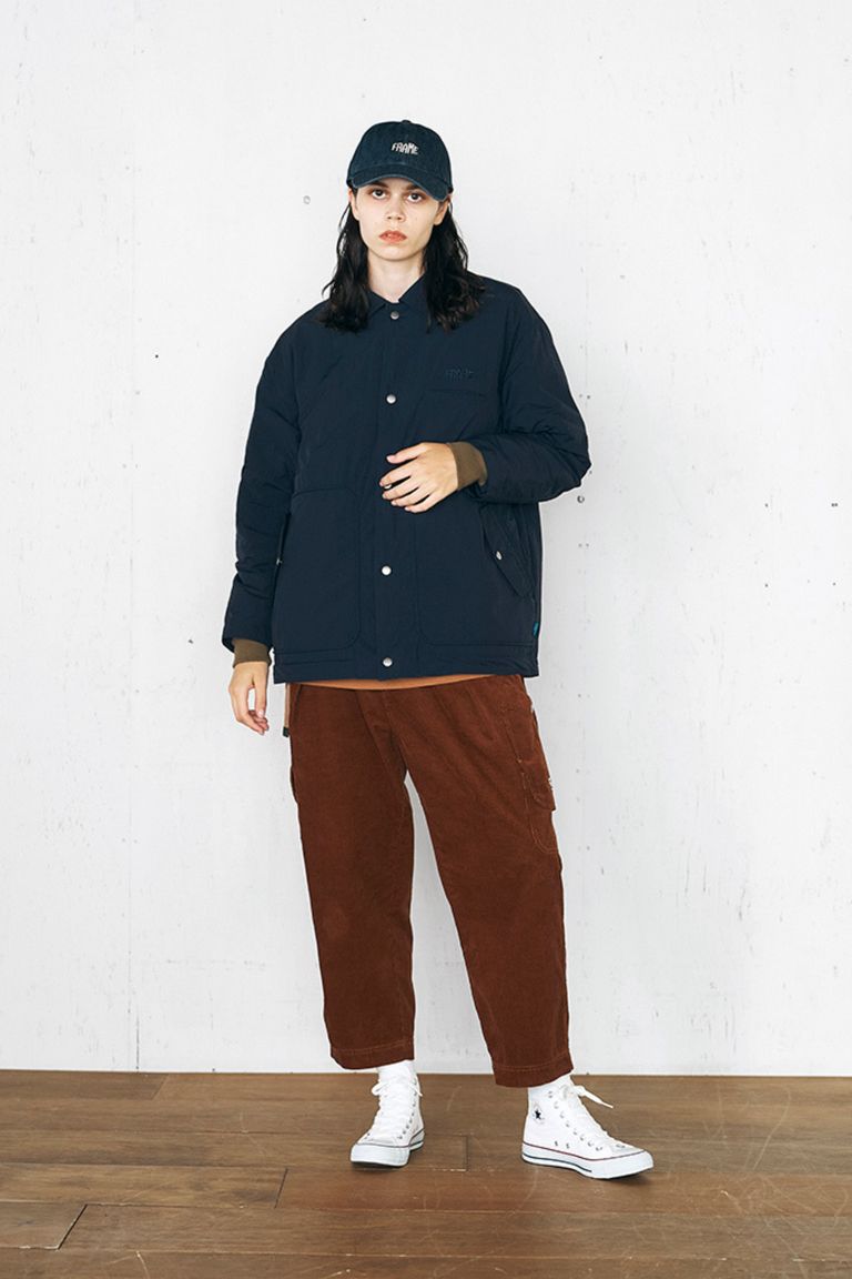 Frame switchwear - PADDING COACH JACKET - NAVY | tomoshibi