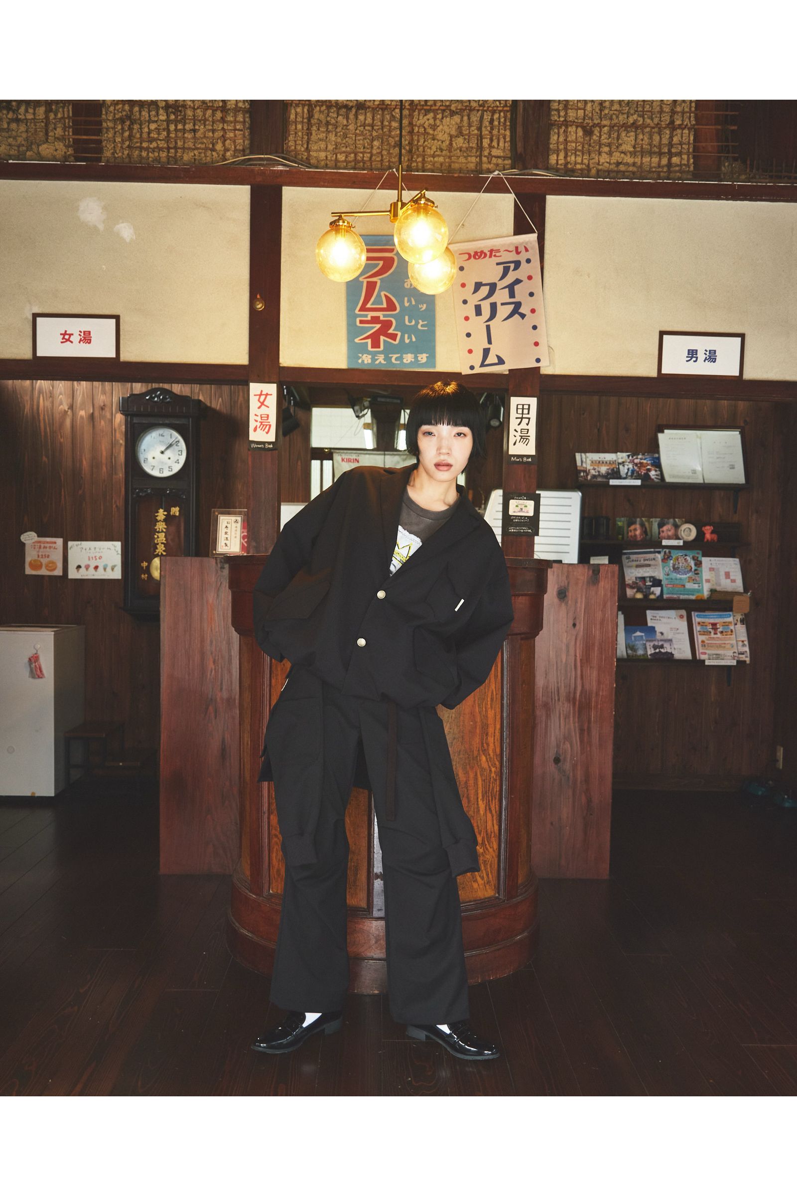 UTILITY FORMAL-JK / ユーティリティフォーマルジャケット : ラペルドジャケット - BLACK