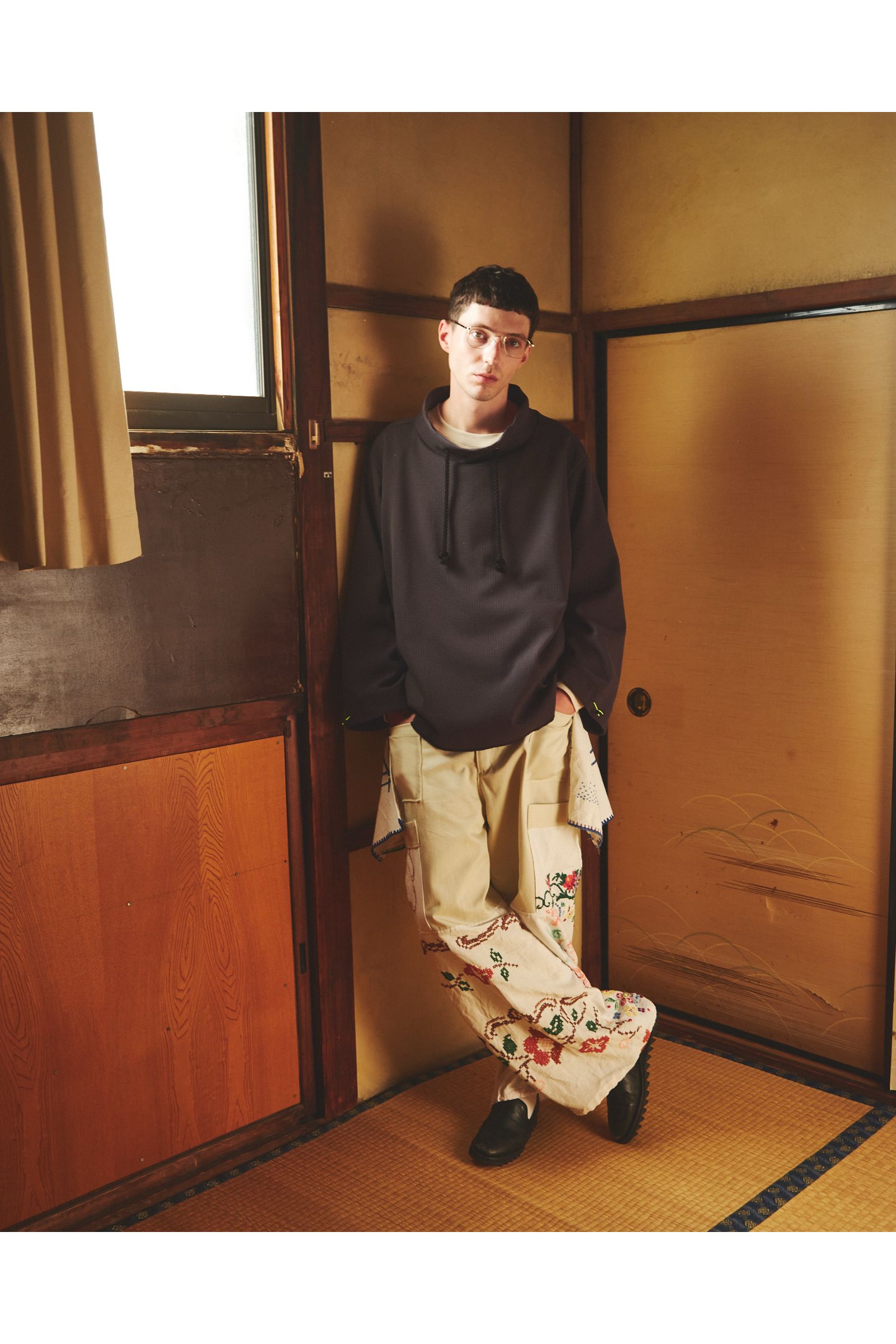 FISHERMAN-SWAET / フィッシャーマン スウェット : モックネックプルオーバー - GREEN