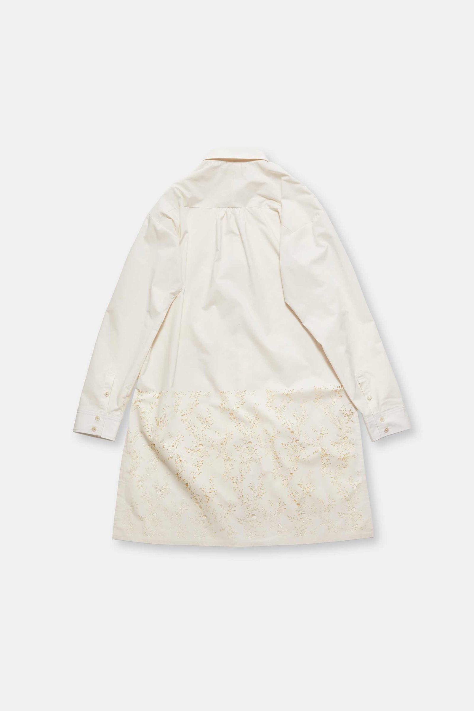 laser cut shirt / レーザーカットシャツ - white