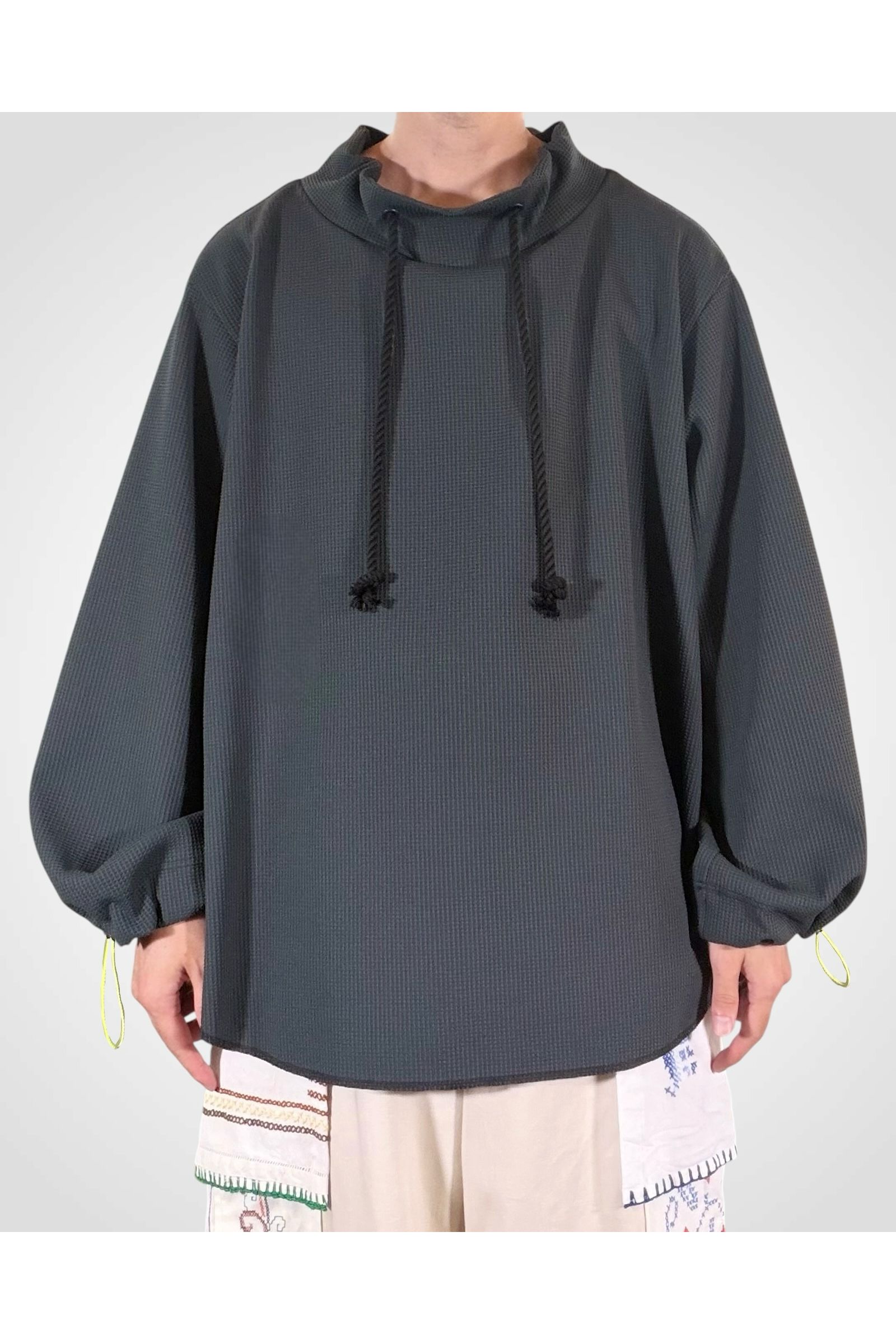 FISHERMAN-SWAET / フィッシャーマン スウェット : モックネックプルオーバー - GREEN