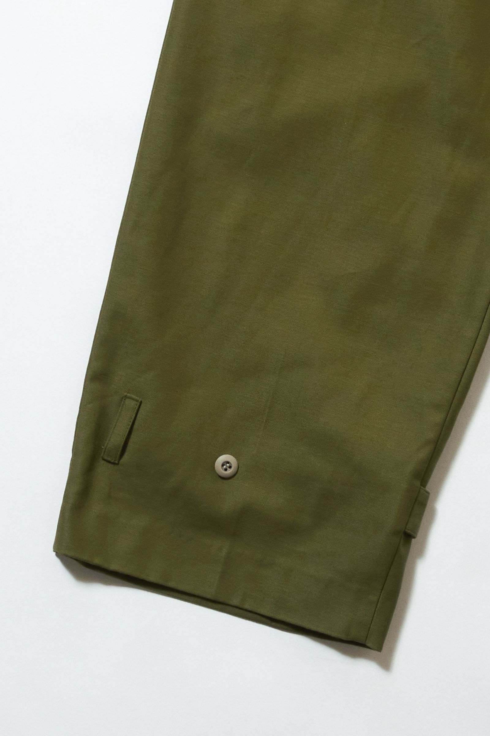 ワイドパンツ : Military satin belted PT / ミリタリーサテンベルテッドパンツ - khaki