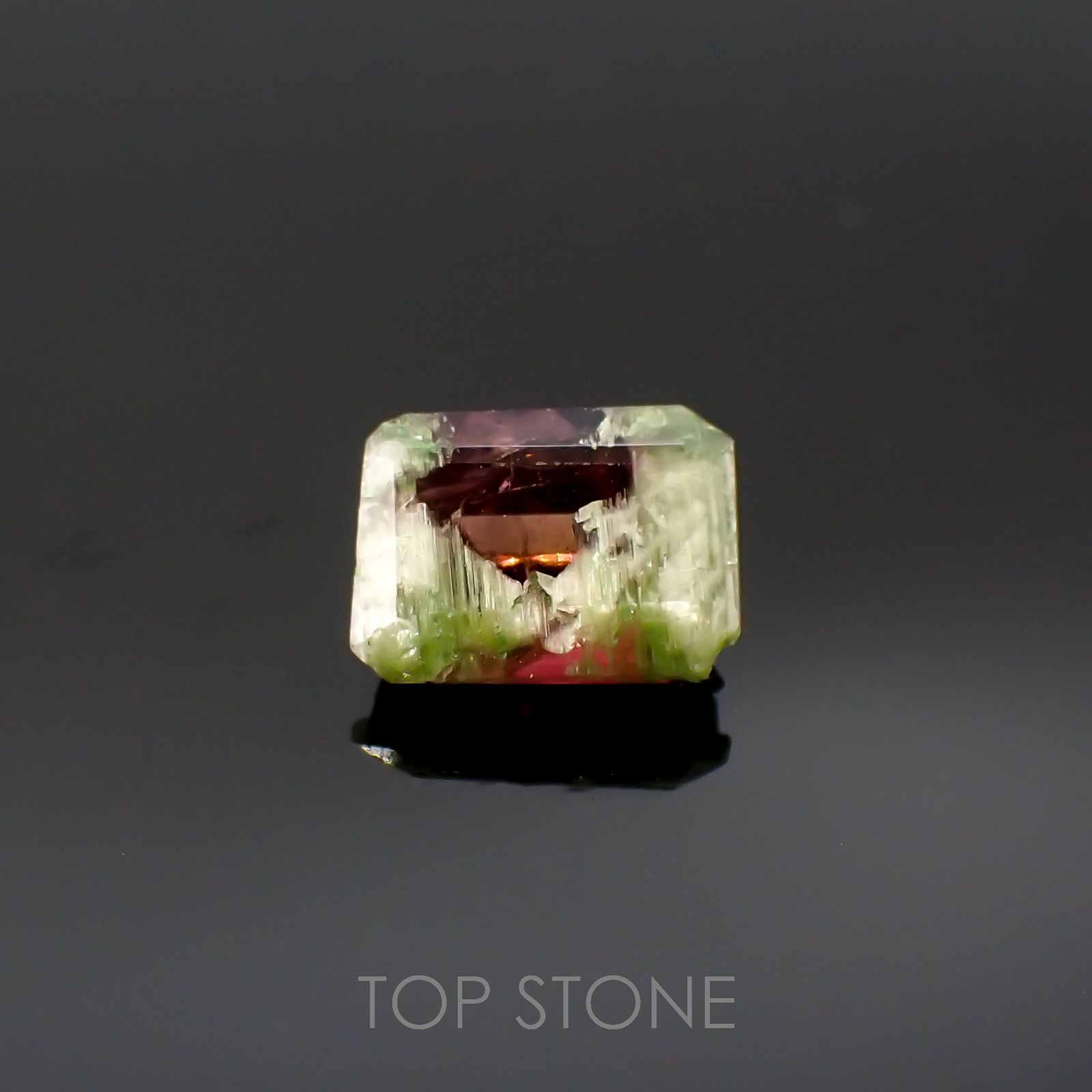 ゼブラトルマリン ブラジル産 1.24ct[220716934]7.3x5.2mm前後