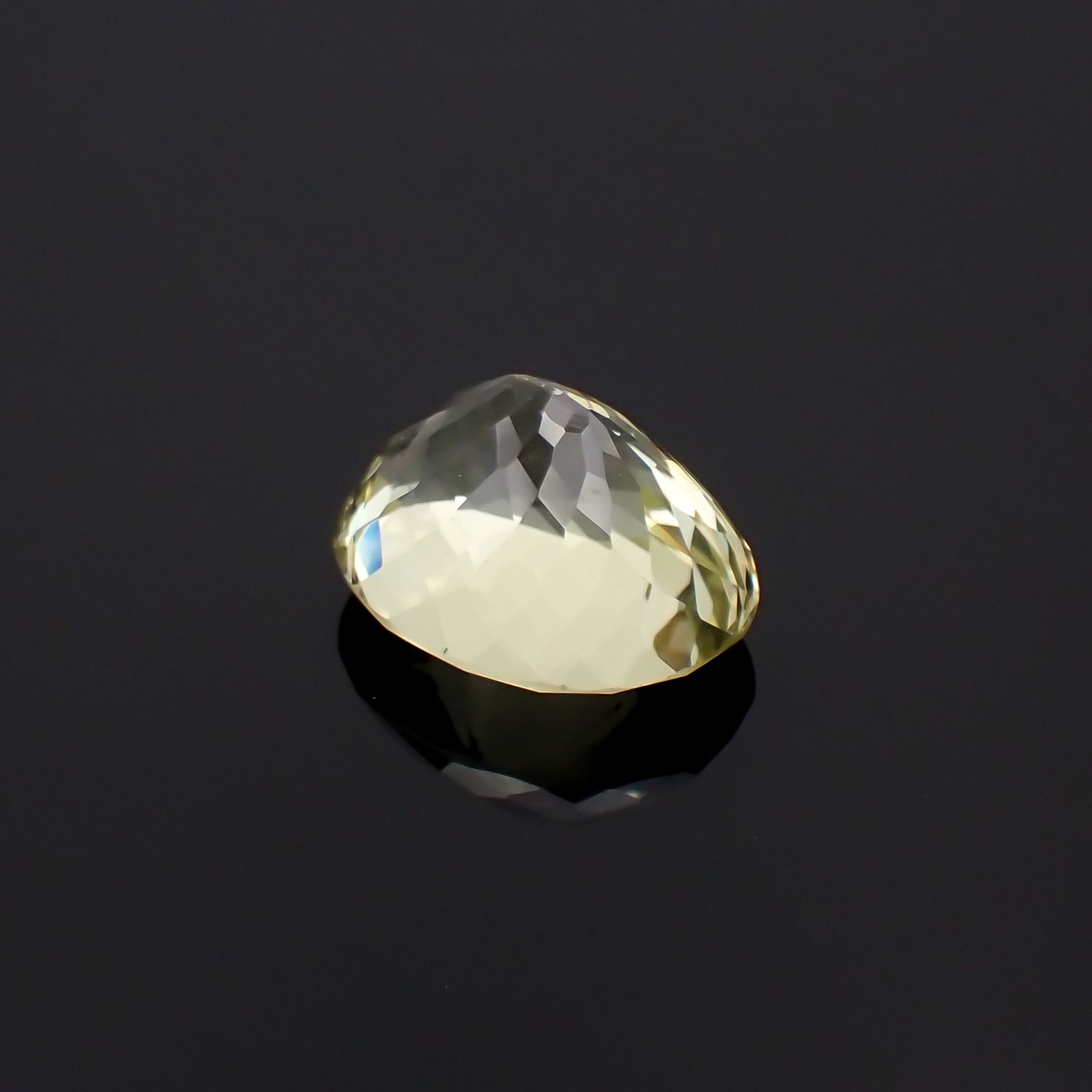 イエロースポジュミン ブラジル産 17.25ct[231224459]17.3x13.9mm前後