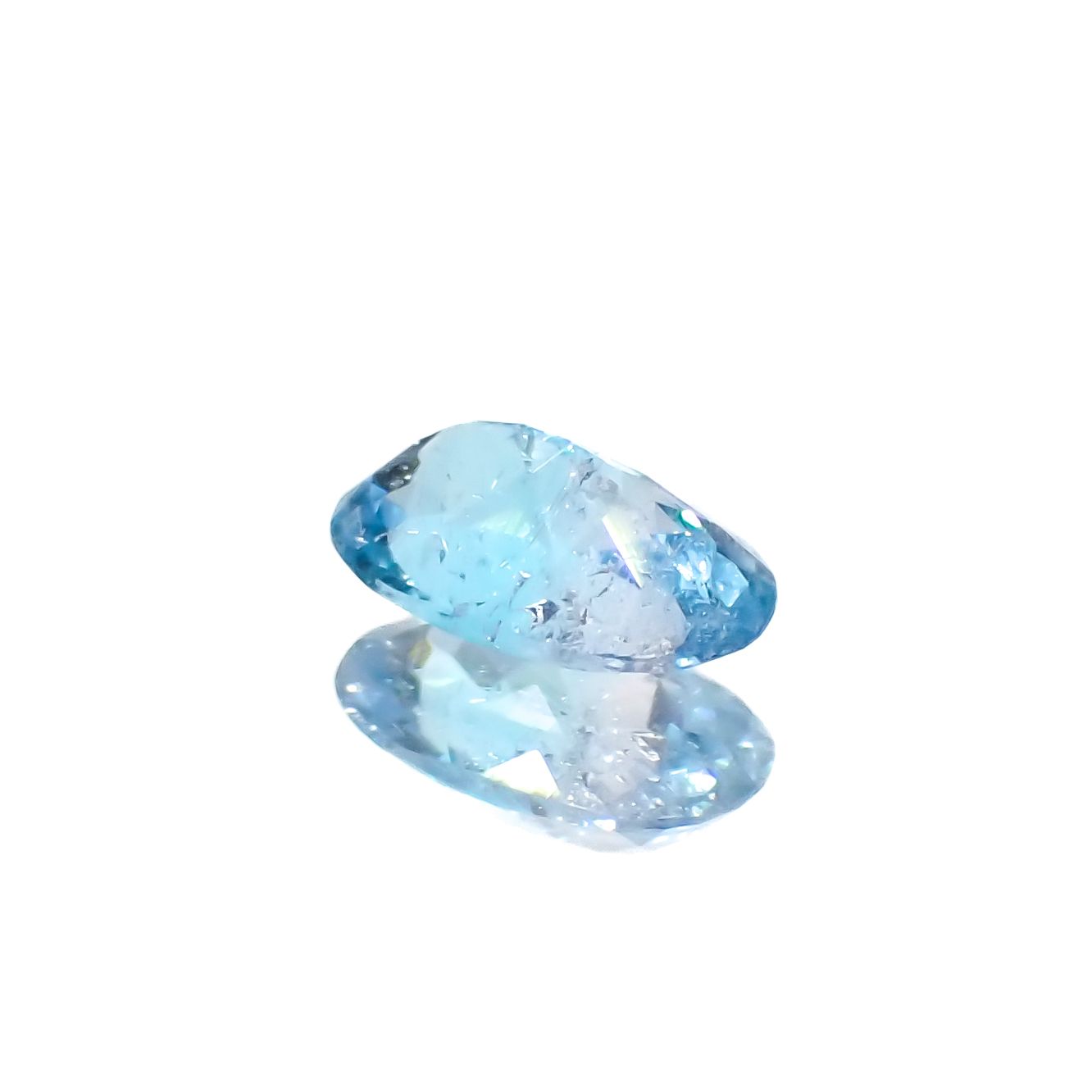 バイカラーパライバトルマリン(宝石名トルマリン/別名パライバ・トルマリン)ブラジル産 0.34ct GIA鑑付[231023683]5.93x3.62mm前後