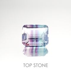 バイカラーフローライト ブラジル産 ルース 4.2ct[210913213]9.9×8mm前後