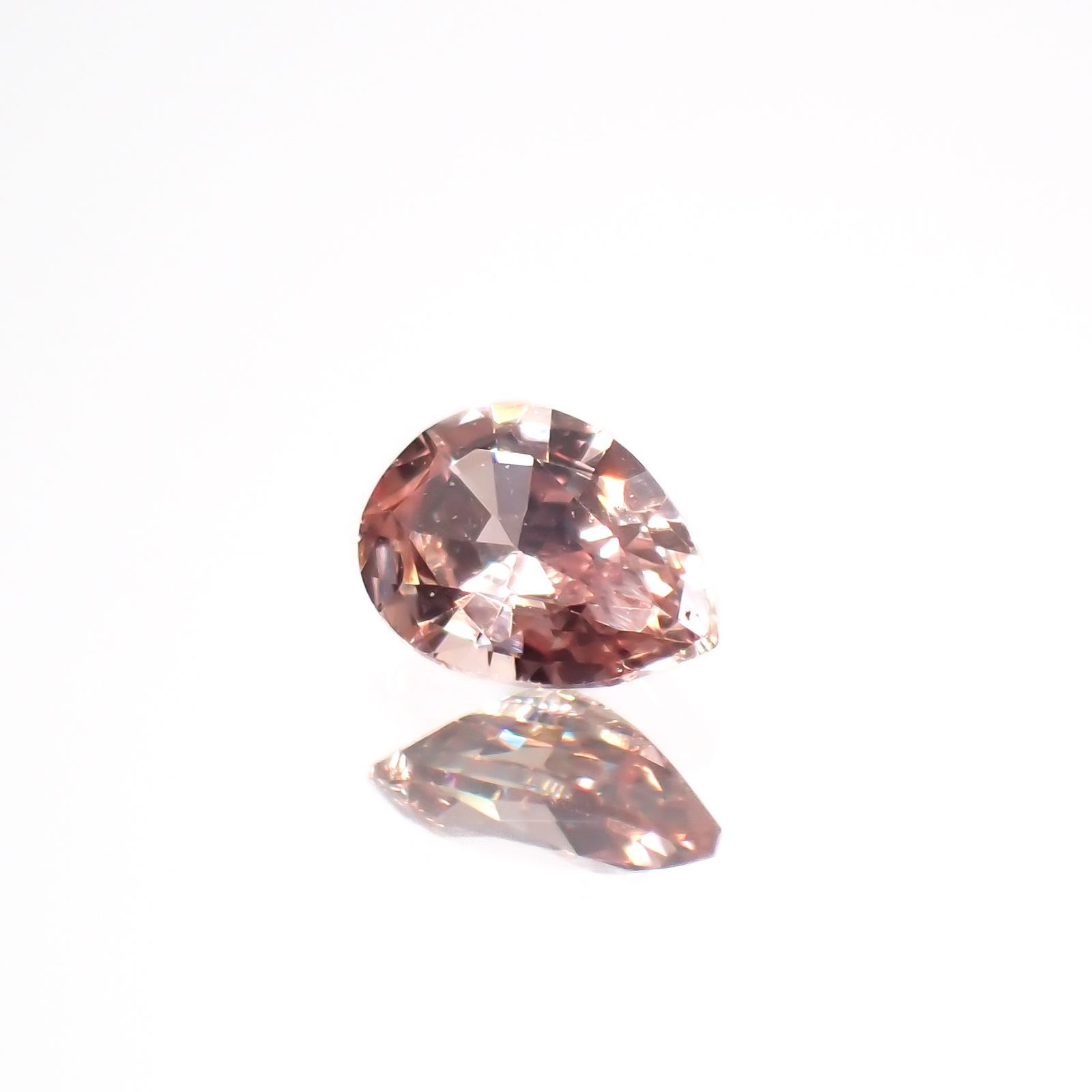 パパラチャサファイア(宝石名サファイア/別名パパラチャ・サファイア)スリランカ産 0.100ct ソ付(日独)[221219644]3.55x2.51mm前後