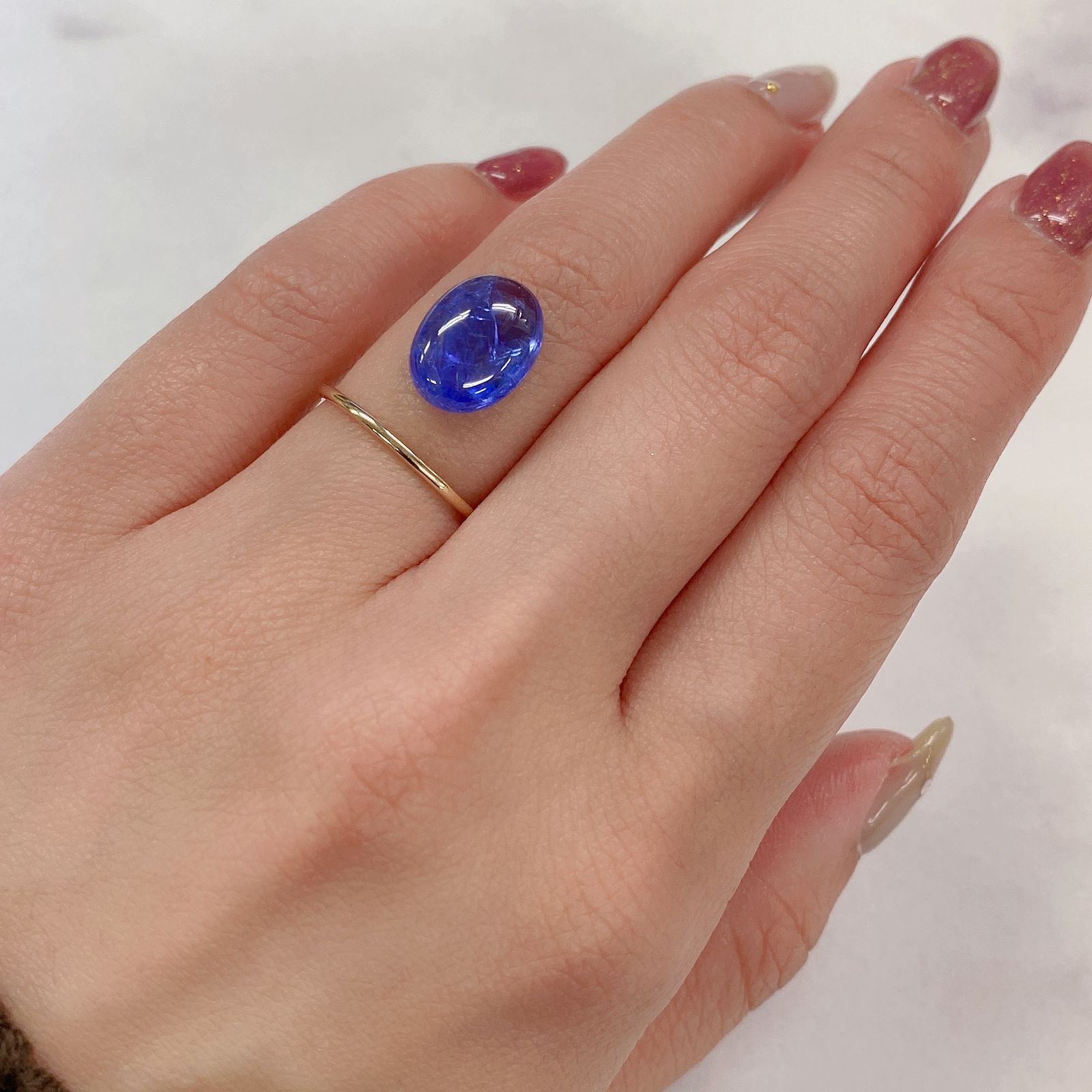 タンザナイト(宝石名タンザナイト)タンザニア産 5.49ct 識別済[231124276]12.5x9.2mm前後