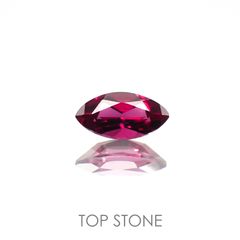 クロムパイロープガーネット(宝石名(含クロム) パイロープ・ガーネット)アメリカ・アリゾナ州産 0.19ct 識別済[221018402]5x2.5mm前後