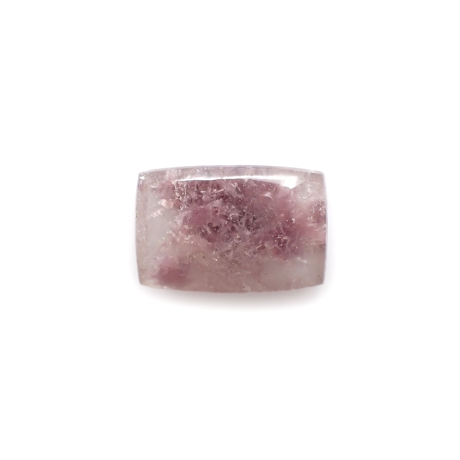 レピドライトインクォーツ ブラジル・ミナスジェライス州産 33.94ct[220917759]25.6x17.1mm前後