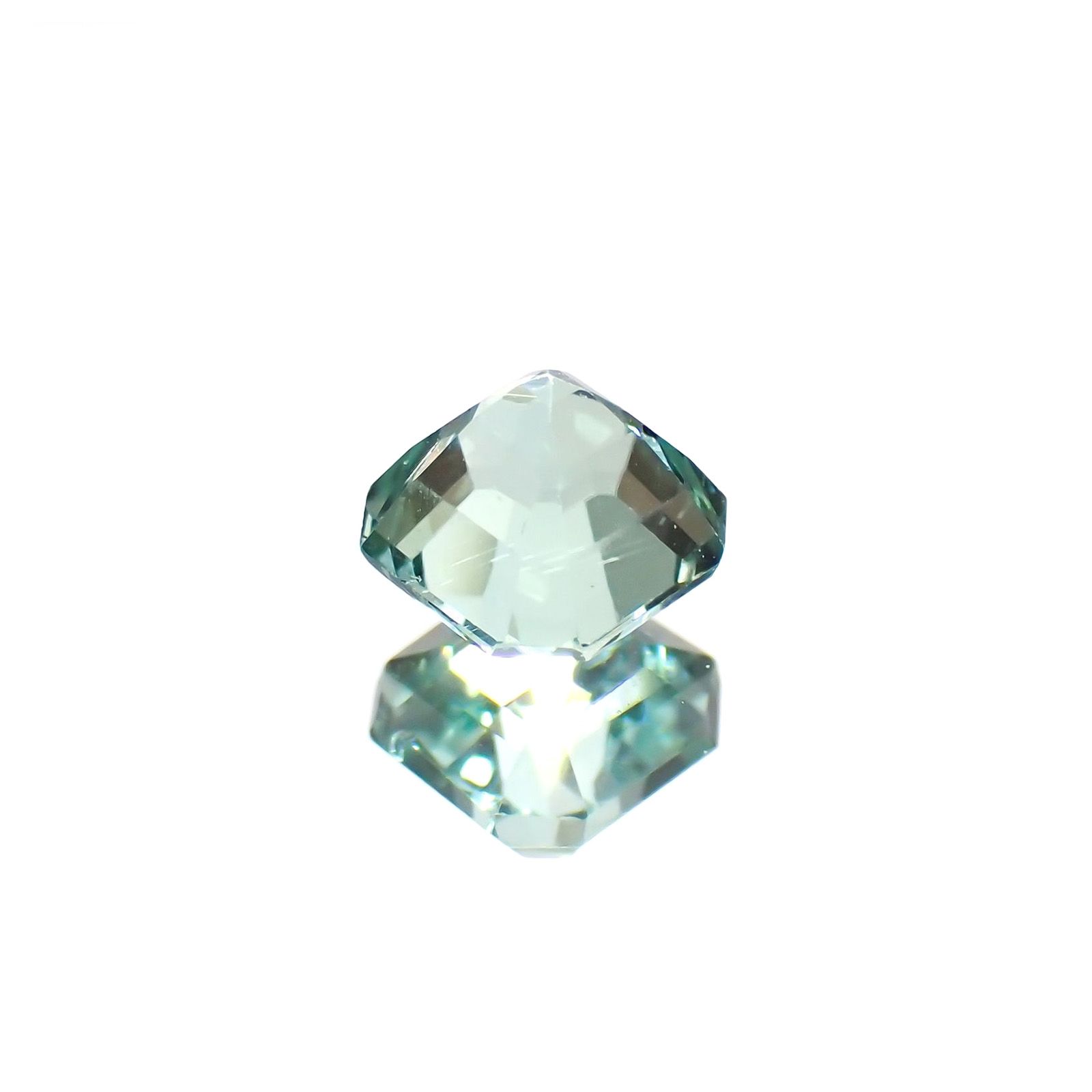 ブルーグリーントルマリン アフガニスタン産 0.69ct / 5x5mm前後 [220114090]
