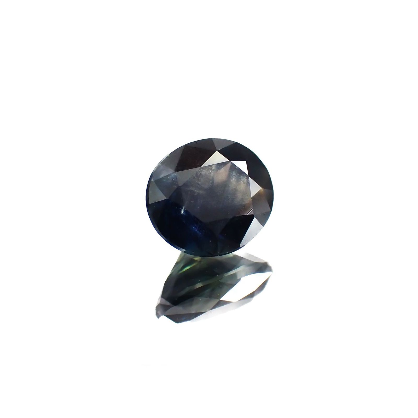 ゴールドシーンサファイア(宝石名シーン・サファイア)ケニア産 識別済 0.97ct / 6.2x5.3mm前後 [221018890]