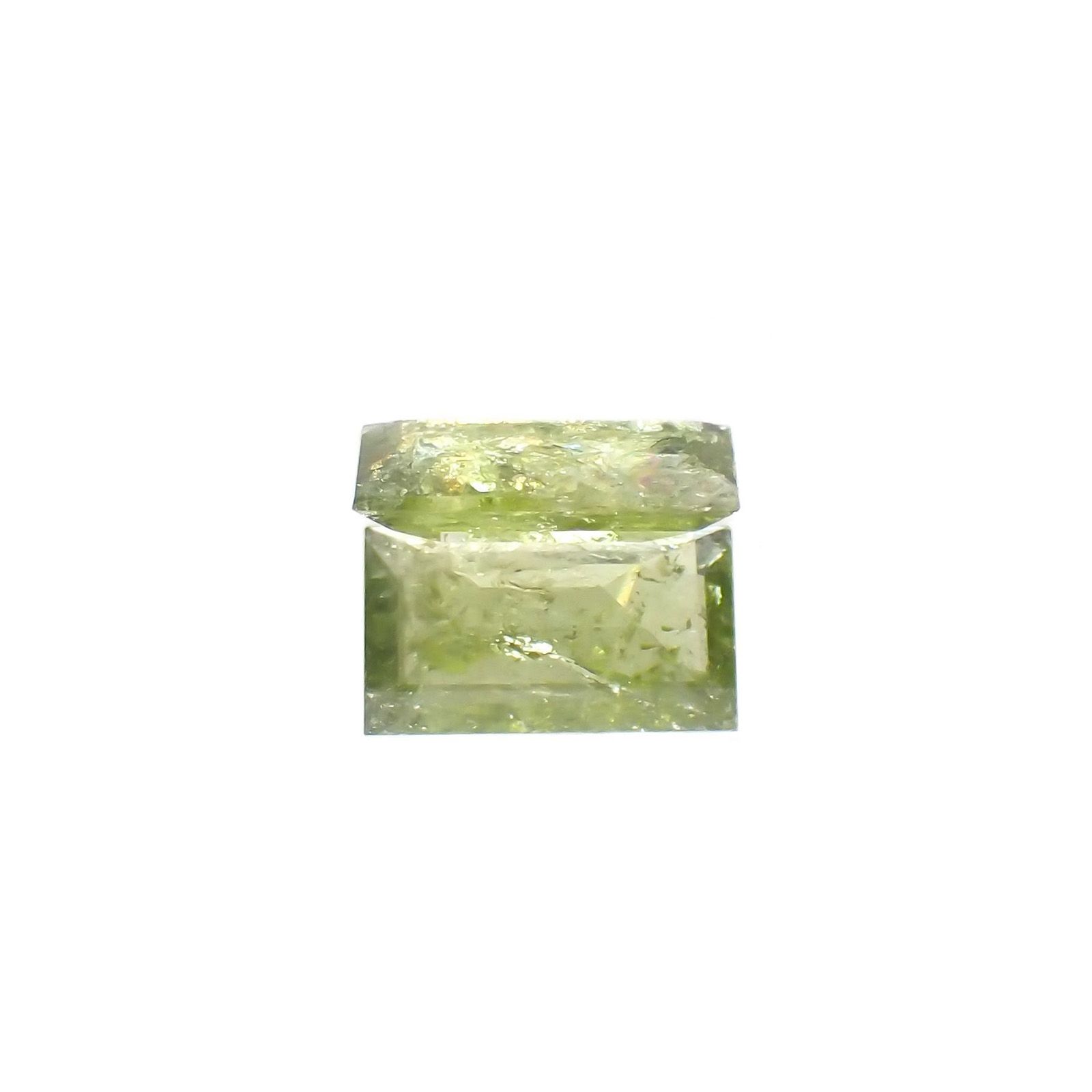 イリデッセンスクロムトルマリン(宝石名トルマリン)ケニア産 識別済 0.60ct / 7.2x4.6mm前後 [221119093]